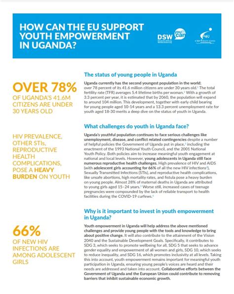 Factsheet How Can The EU Support Youth Empowerment In Uganda