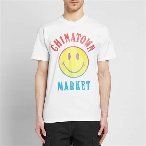 Chinatown Market Smiley Logo Tee White End Us