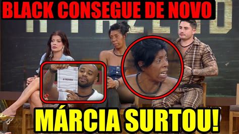 MÁRCIA FU SURTA CAUSA CONFUSÃO AO VIVO BLACK COLOCA LUCAS E JAQUE