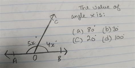 Find The Value Of Angle X Brainly