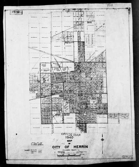 1940 Census Enumeration District Maps Illinois Williamson County