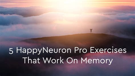 5 HappyNeuron Pro Exercises That Work On Memory - HappyNeuron Pro - Blog