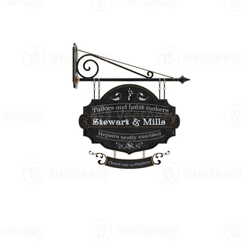 Vintage Victorian Wall Sign 18754224 Png