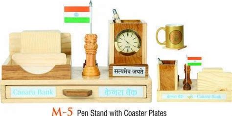 Pen Stand With Flag And Ashoka Pillar At Rs