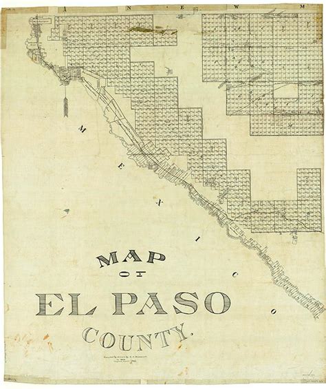 Map Of El Paso County Legacy Of Texas