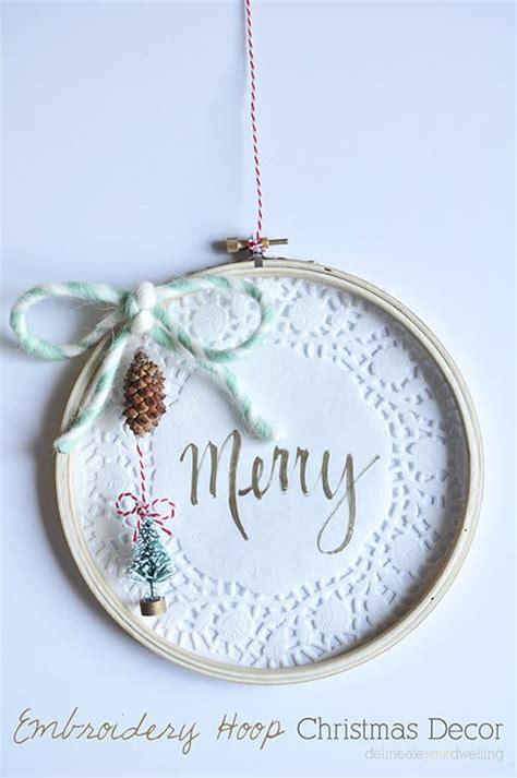 Embroidery Hoop Christmas Decor for you tree or room