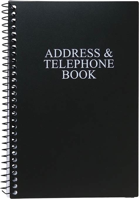 Iconikal Spiral Bound Address And Telephone Book With