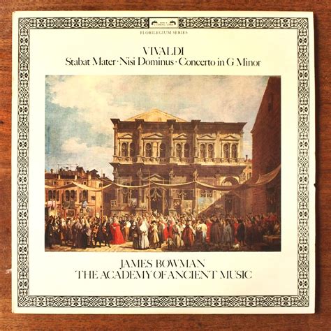 Vivaldi Stabat Mater Nisi Dominus Concerto G Minor Rv James