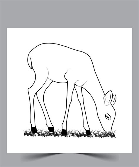 Deer outline design template 47443902 Vector Art at Vecteezy