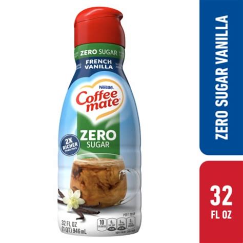 Coffee mate Zero Sugar French Vanilla Flavored Liquid Coffee Creamer, 32 FL OZ - Fry’s Food Stores