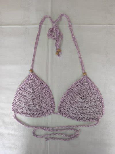 Top Bikini Lilla Uncinetto Donna Abbigliamento Di Moan Creaz Su MissHobby