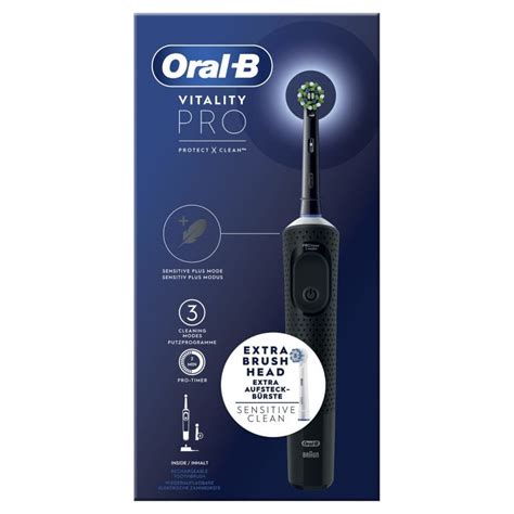 Oral B Vitality Pro Cepillo Eléctrico Negro Cabezal Extra