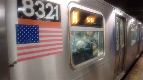 NYC Subway Special HD 96 St 2 Av Bound R160A 1 M Weekend Train Arrives