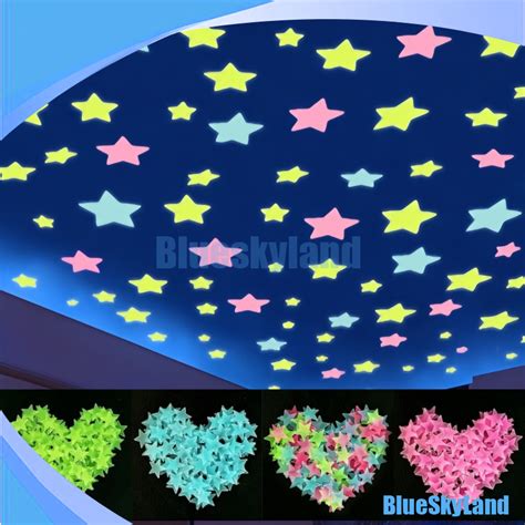 Jual Stiker Bintang Glow In The Dark Bintang Bercahaya Stiker