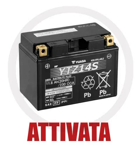 HONDA BATTERIE YUASA YTZ14S Scellée 12V 11Ah NT V Deauville ABS 700