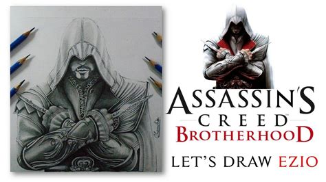 How To Draw Ezio Auditore Assassins Creed Ezio Auditore Drawing Youtube