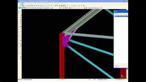 Tekla Structures Training 017 3d Xsteel Brace Connection Youtube