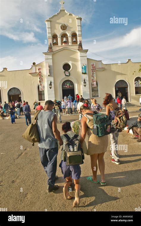 People Crawling In Religious Ceremony At San Lazaro Catholic Church In