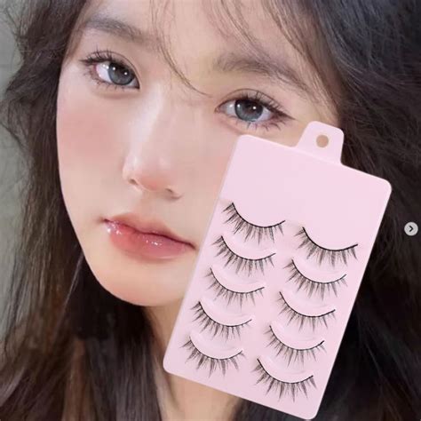 Dorisna 5 Pairs Lash Extension 3d Bunch Japanese Fairy False Eyelashes