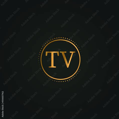 Tv 2 Letter Design For Logo And Icontv Monogram Logovector