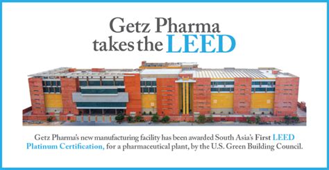 Getz Pharma Makes Environmental History Getz Pharma Getz Pharma