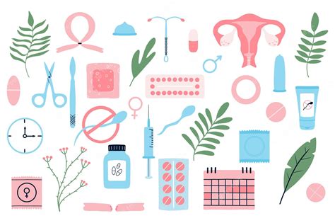 Conjunto De Contracepção Tipos De Contracepçãoo Conceito De