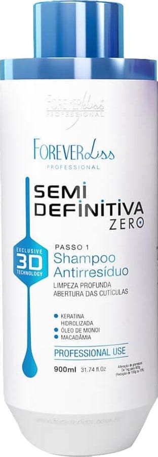 Forever Liss Semi Definitiva 3d 900ml Btx Zero 250g