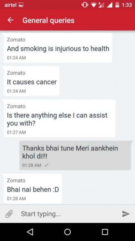 Hilarious Conversation Between Customer And Zomato Executive Goes Viral