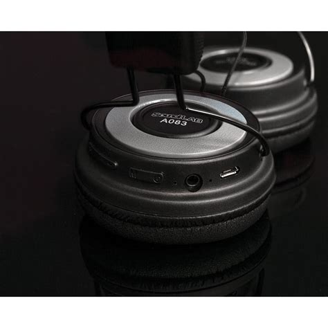 Soundlab Black Wireless Bluetooth On Ear Headphones Dy Pro Audio