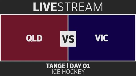 Ice Hockey Queensland Vs Victoria Tange U National Ice Hockey