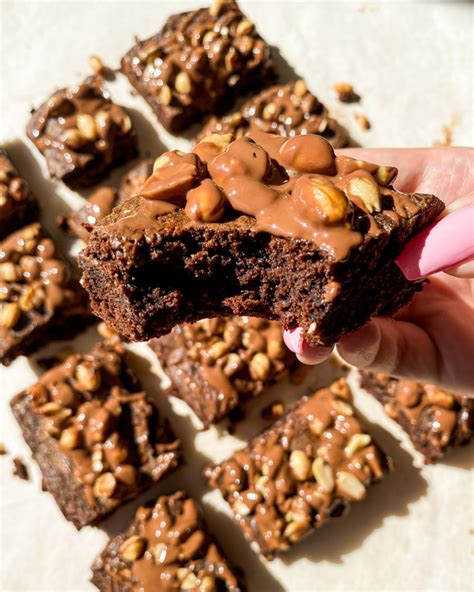 Fudgy Brownies With Salted Peanuts Mykhaila Eats