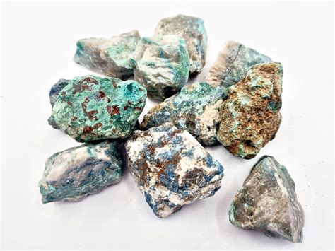 Chrysocolla Rough Crystal Pieces Hello Indigo Halo