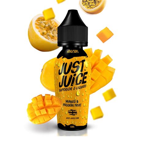 Mango And Passion Fruit 50ml Shortfill E Liquid By Just Juice