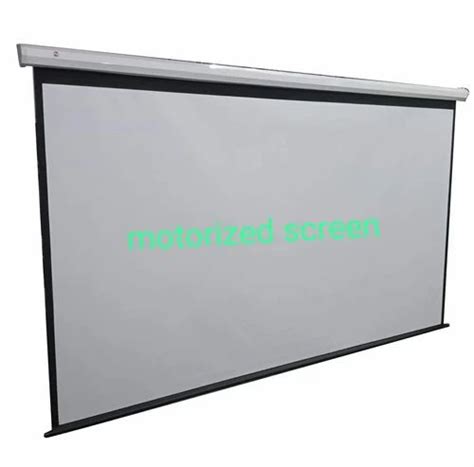 White 120 Inch Projector Motorized Screen, For Office at Rs 16000 in ...