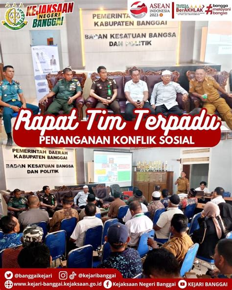 Rapat Tim Terpadu Penanganan Konflik Sosial Kejaksaan Negeri Banggai