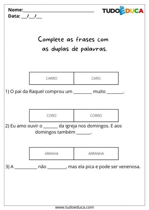 25 Atividades de Alfabetização 3º Ano