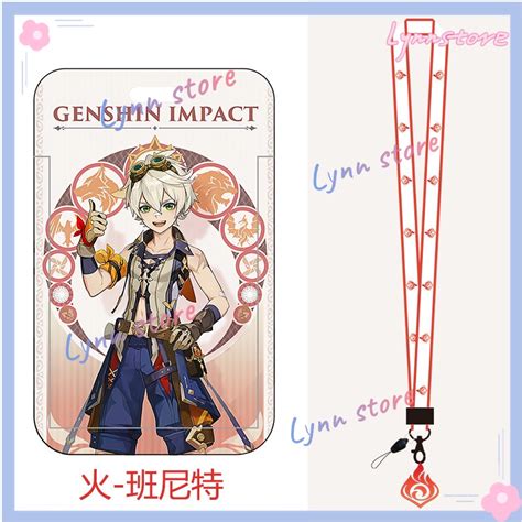 Anime Genshin Impact Xinyan Yanfei Yae Miko Keqing Klee Card Casescard