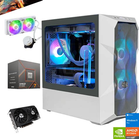 Ripley PC GAMER BLANCO AMD RYZEN 7 8700 32GB DDR5 2TB RTX 4060 WIFI