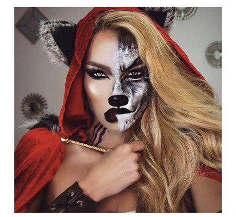 Maquiagem Lobo E Chapeuzinho Vermelho Halloween Costumes Makeup