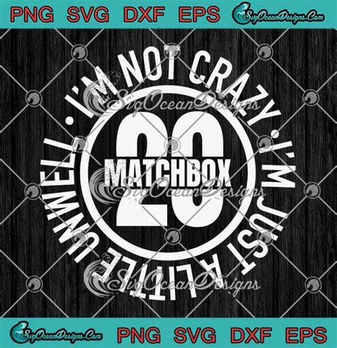 Matchbox 20 Unwell Circle Logo SVG Matchbox Twenty Rock Band SVG PNG