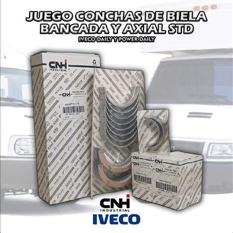 Juego De Conchas Biela Bancada Y Axial Std Iveco Daily Y Power Daily