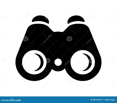 Binoculars Field Glasses Icon Illustration Stock Illustration Illustration Of Symbol