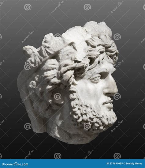 Portrait Bust Of The Emperor Antoninus Pius At The Stoa Of Attalos In