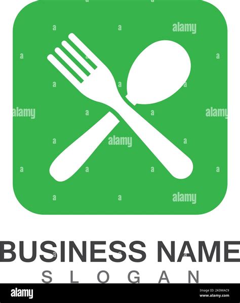 Fork Knife And Spoon Icon Logo Vector Template Design For Restaurant