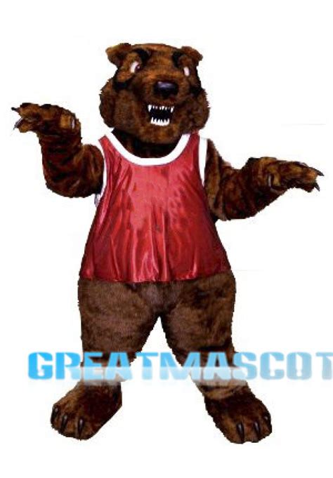 Fierce Grizzly Bear Mascot Costume