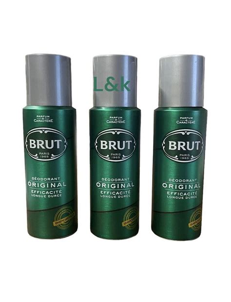 Brut Original Deodorant Spray For Men 200ml 3 Bottles Walmart