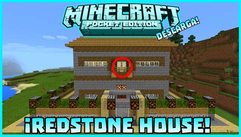 Redstone House Minecraft Pe Casa Con Mecanismos De Redstone