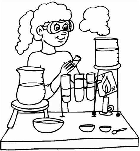 Printable Science Lab Coloring Pages - Coloring Home