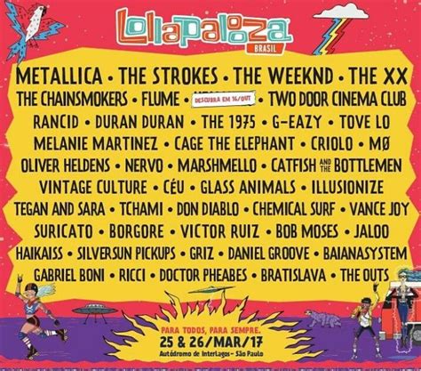 The Lollapalooza Brazil Line Up For 2017