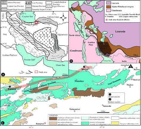 A Modified Sketch Map Of Iran Showing Geologic Provinces Adapted